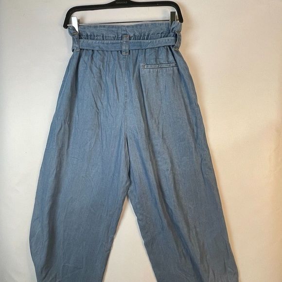 zara basics wide leg high waisted denim size XS - Picture 3 of 10